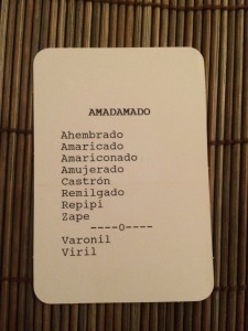 Tarjeta del juego "Sinónimos y antónimos"