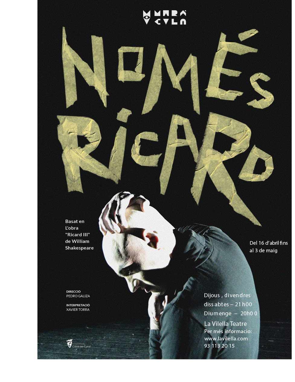 Cartell_Només_Ricard-dates Només ricard a la vilella shakespeare