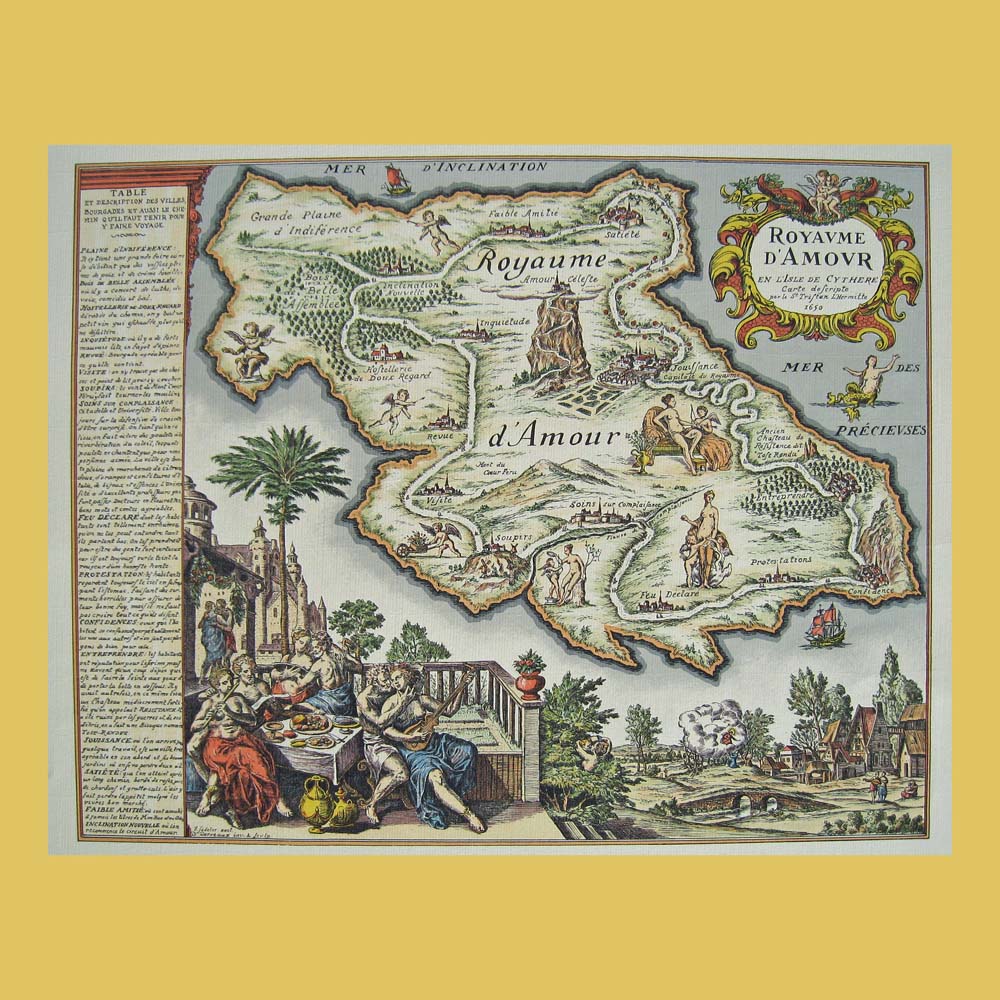 carte du royaume d'amour