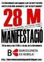 28 de març, a les 17.00 a la plaça de La Barceloneta, els veïns i veïnes tornem a sortir al carrer. La Barceloneta és un barri popular i no un lloc per especular