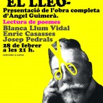 ENRIC CASASSES, JOSEP PEDRALS I BLANCA LLUM VIDAL-Angel Guimerà, el Lleó - Presentació de l’obra completa