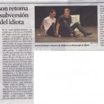 ARTÍCULO "HOMENATGE A L'IDIOTA" DE SOREN EVINSON. (La Vanguardia. 15/03/2014) 